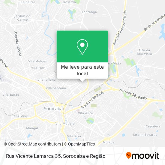Rua Vicente Lamarca 35 mapa