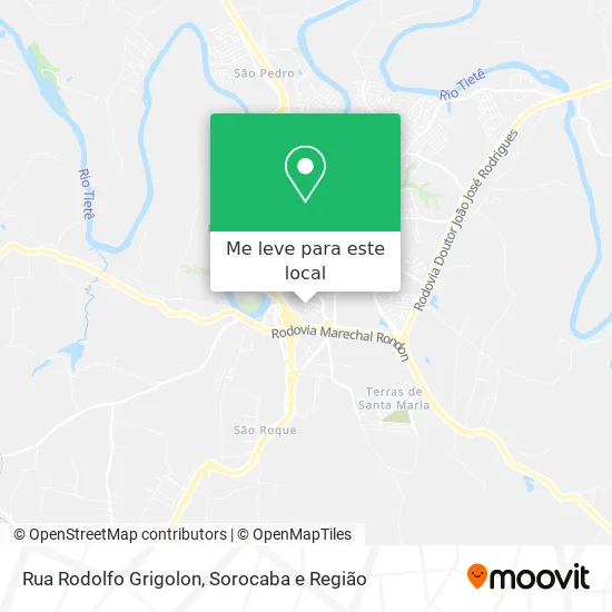 Rua Rodolfo Grigolon mapa