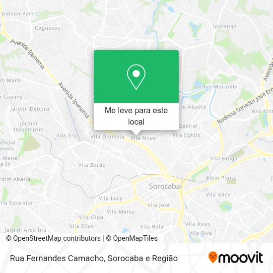 Rua Fernandes Camacho mapa