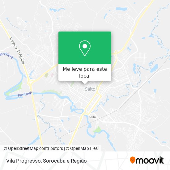 Como chegar até Vila Progresso em Salto de Ônibus?