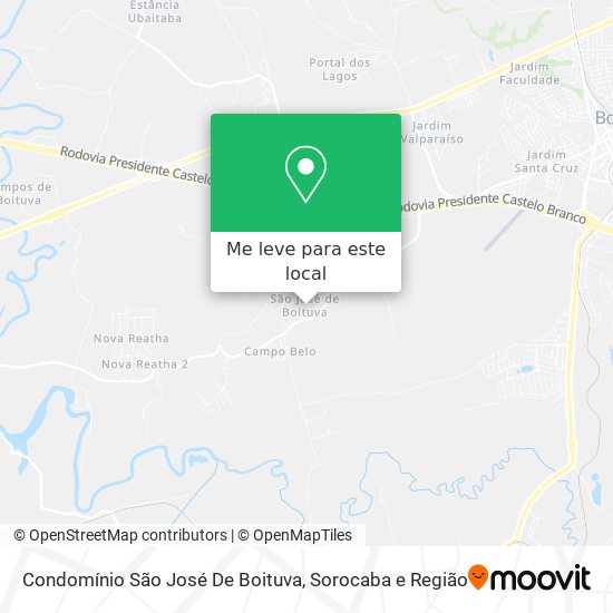 Condomínio São José De Boituva mapa