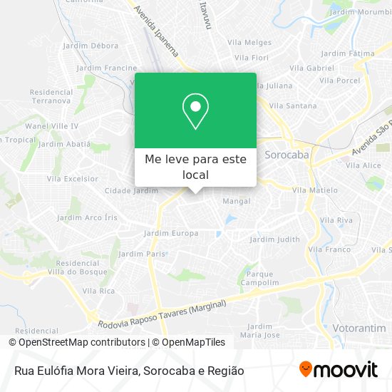 Rua Eulófia Mora Vieira mapa