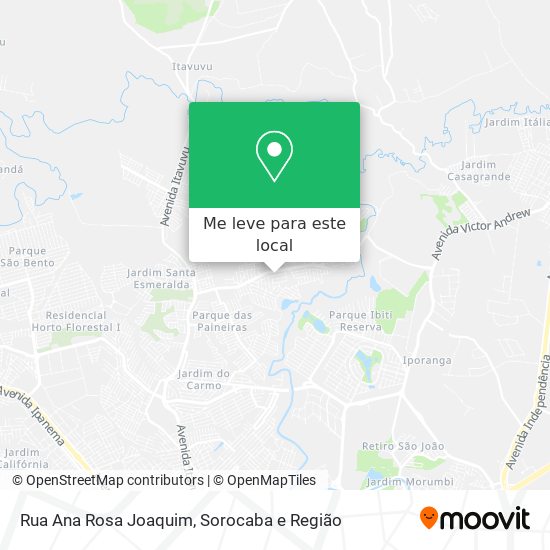 Rua Ana Rosa Joaquim mapa