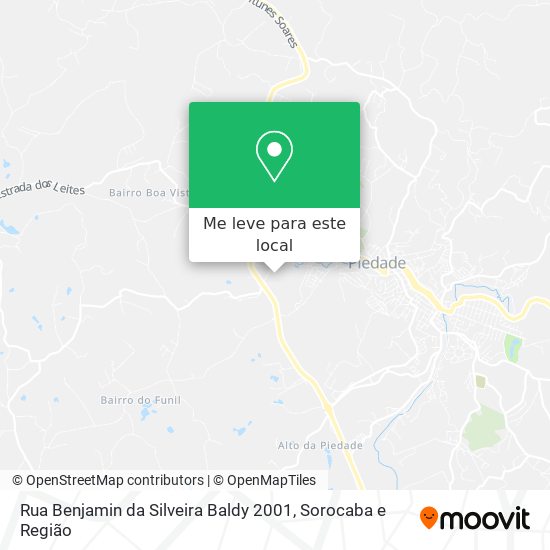 Rua Benjamin da Silveira Baldy 2001 mapa