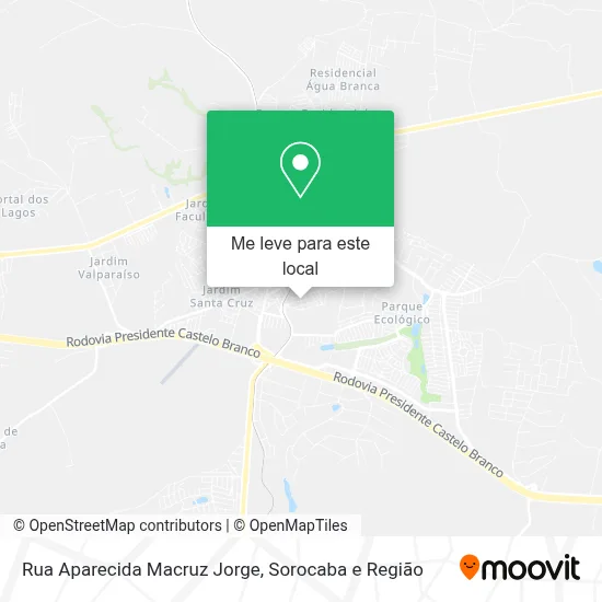 Rua Aparecida Macruz Jorge mapa