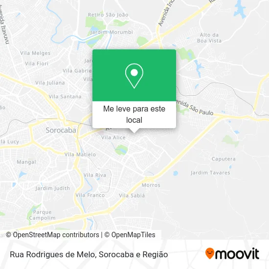 Rua Rodrigues de Melo mapa