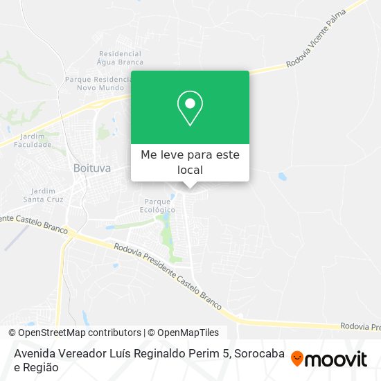 Avenida Vereador Luís Reginaldo Perim 5 mapa