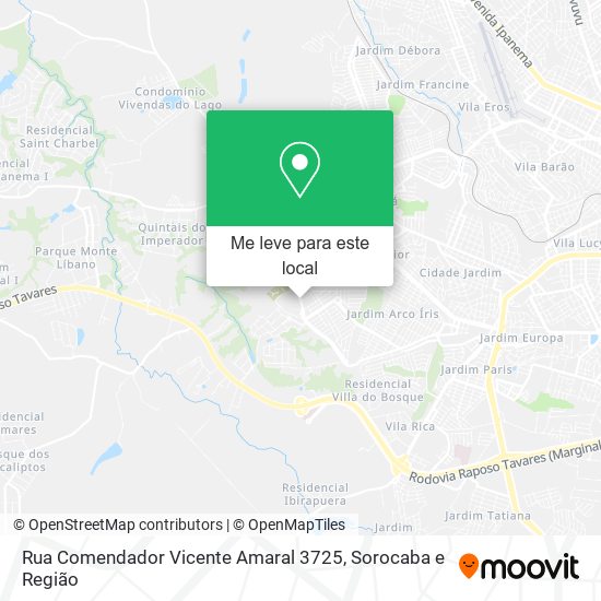 Rua Comendador Vicente Amaral 3725 mapa