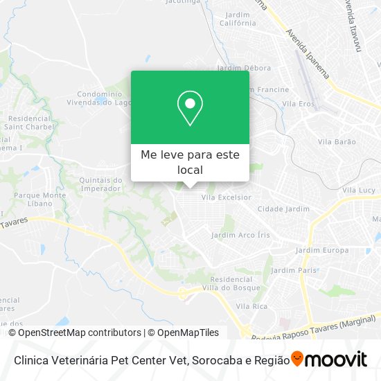 Clinica Veterinária Pet Center Vet mapa