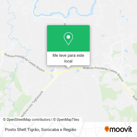 Posto Shell Tigrão mapa