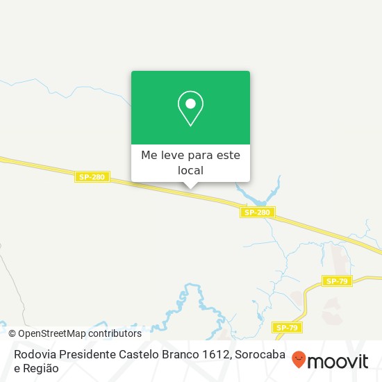 Rodovia Presidente Castelo Branco 1612 mapa