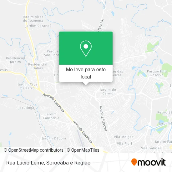 Rua Lucio Leme mapa