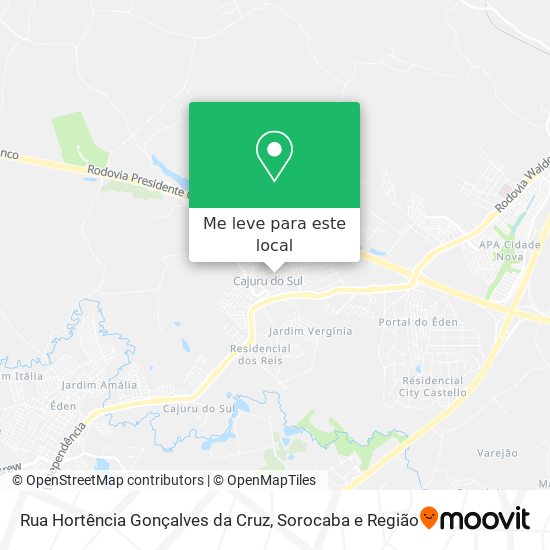 Rua Hortência Gonçalves da Cruz mapa