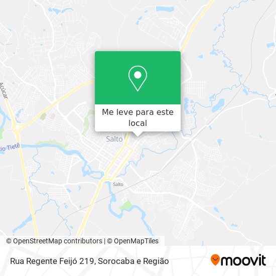 Rua Regente Feijó 219 mapa