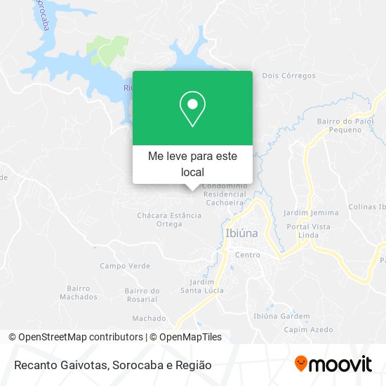 Recanto Gaivotas mapa