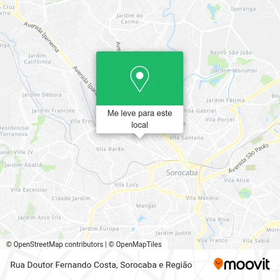 Rua Doutor Fernando Costa mapa