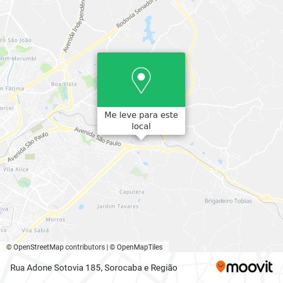 Rua Adone Sotovia 185 mapa