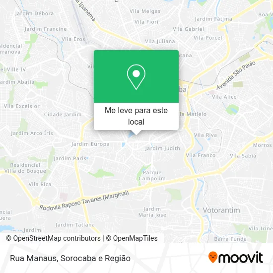 Rua Manaus mapa