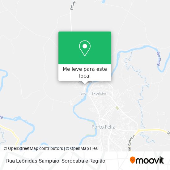 Rua Leônidas Sampaio mapa