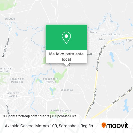 Avenida General Motors 100 mapa