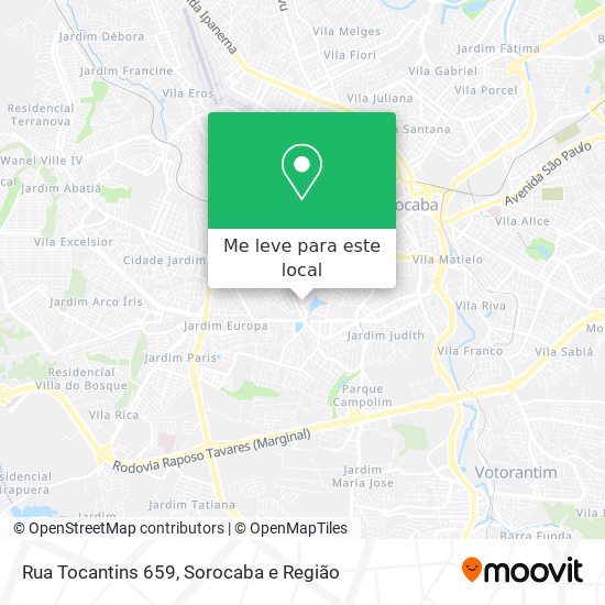 Rua Tocantins 659 mapa