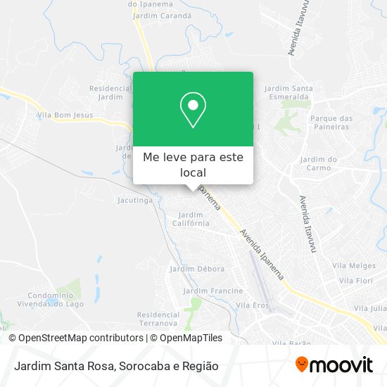 Jardim Santa Rosa mapa