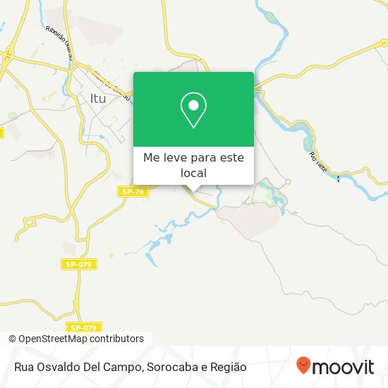 Rua Osvaldo Del Campo mapa