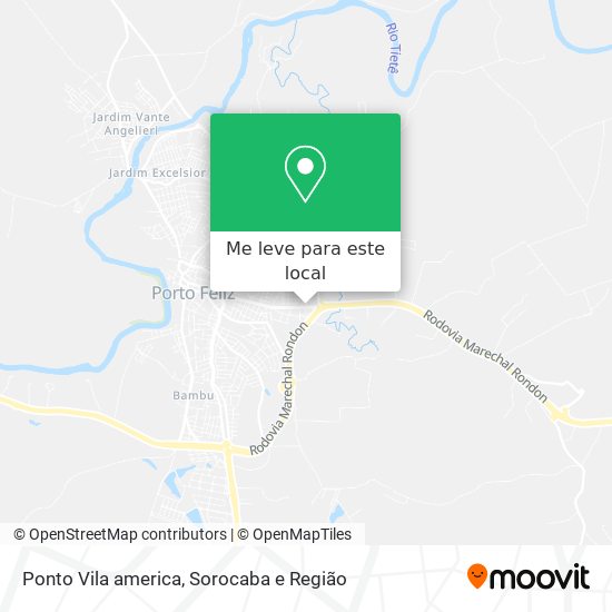 Ponto Vila america mapa