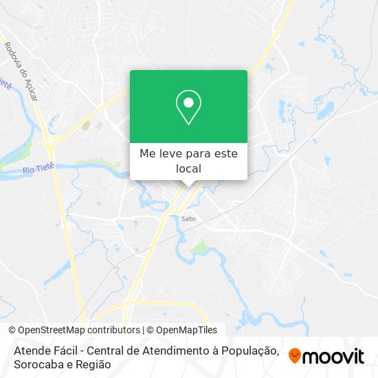 Atende Fácil - Central de Atendimento à População mapa