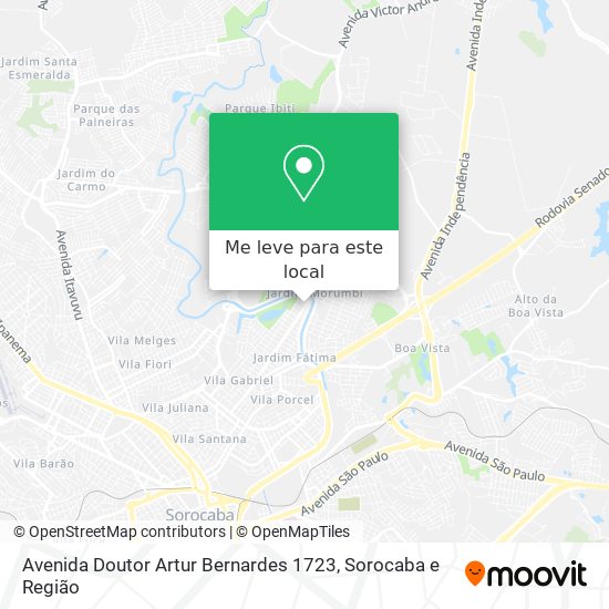 Avenida Doutor Artur Bernardes 1723 mapa