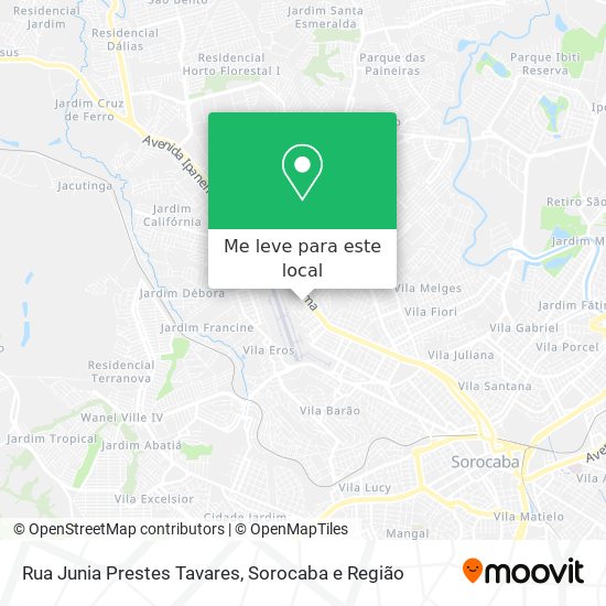 Rua Junia Prestes Tavares mapa