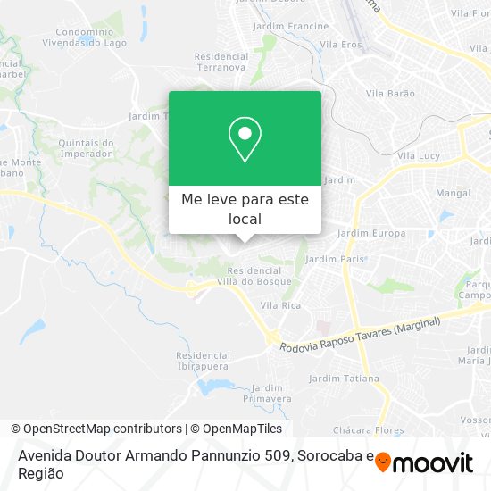 Avenida Doutor Armando Pannunzio 509 mapa