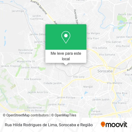 Rua Hilda Rodrigues de Lima mapa