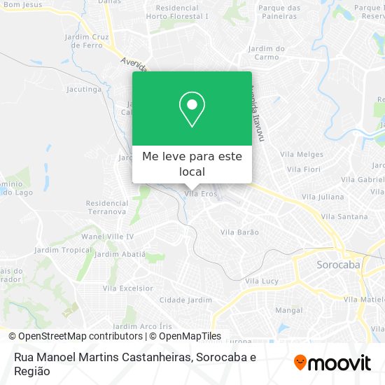 Rua Manoel Martins Castanheiras mapa