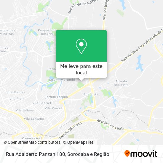 Rua Adalberto Panzan 180 mapa