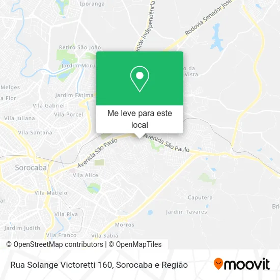 Rua Solange Victoretti 160 mapa