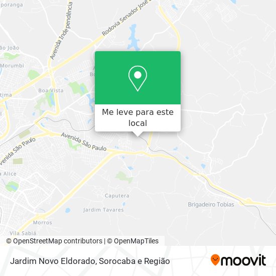 Jardim Novo Eldorado mapa