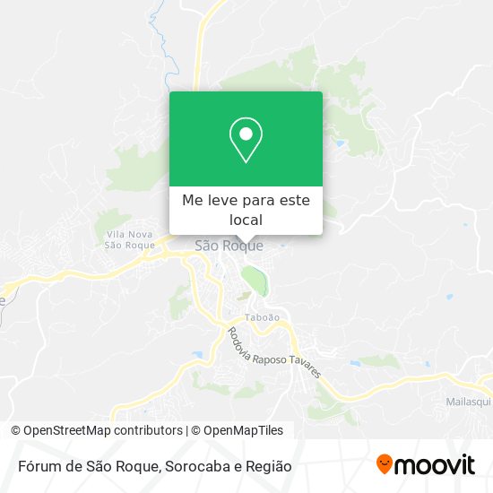 Fórum de São Roque mapa