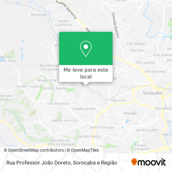 Rua Professor João Doreto mapa