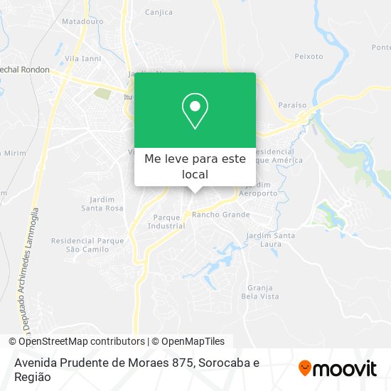 Avenida Prudente de Moraes 875 mapa