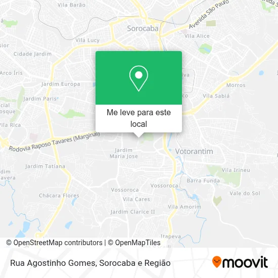 Rua Agostinho Gomes mapa