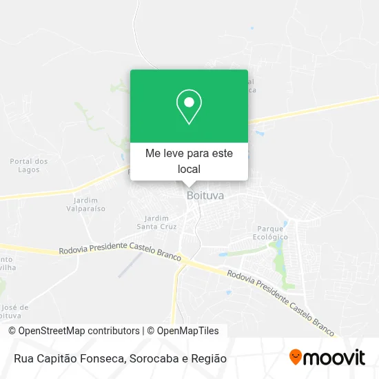 Rua Capitão Fonseca mapa