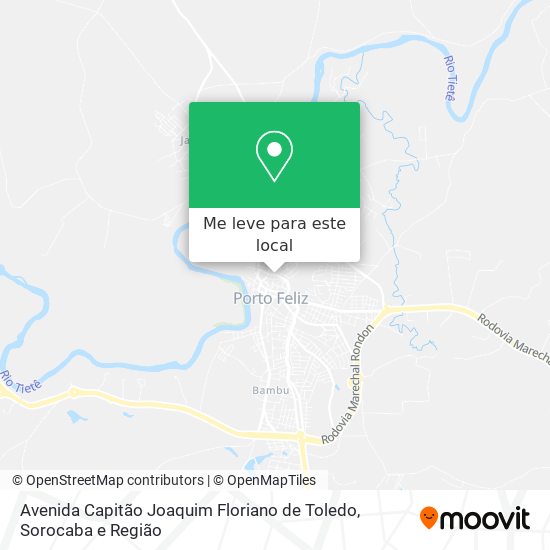 Avenida Capitão Joaquim Floriano de Toledo mapa