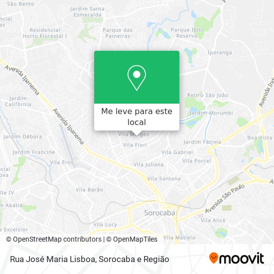 Rua José Maria Lisboa mapa