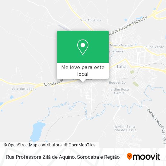 Rua Professora Zilá de Aquino mapa