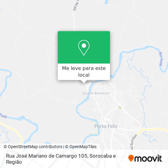 Rua José Mariano de Camargo 105 mapa