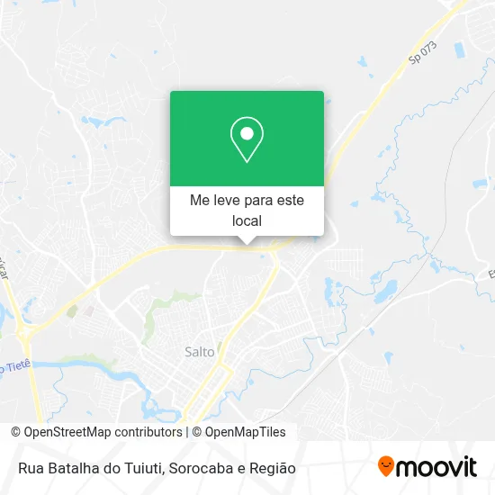 Rua Batalha do Tuiuti mapa