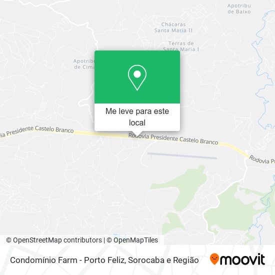 Condomínio Farm - Porto Feliz mapa