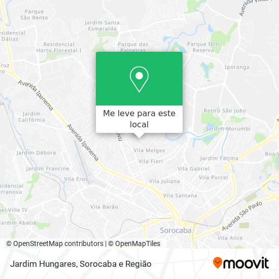 Jardim Hungares mapa