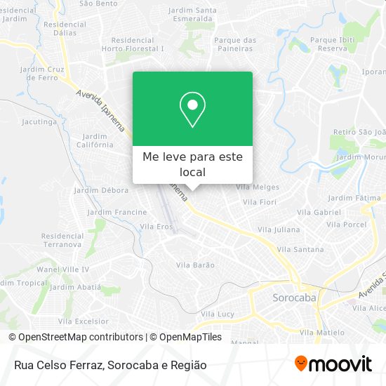 Rua Celso Ferraz mapa